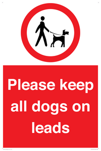 PV7553: Please keep all dogs on leads