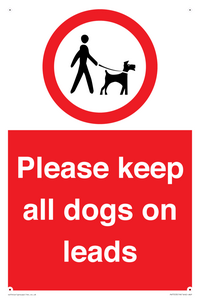 PV7553: Please keep all dogs on leads