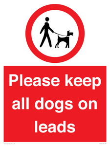 PV7553: Please keep all dogs on leads