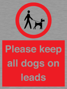 PV7553: Please keep all dogs on leads