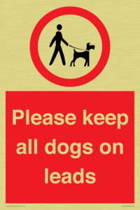 PV7553: Please keep all dogs on leads