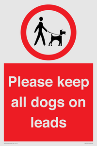 PV7553: Please keep all dogs on leads
