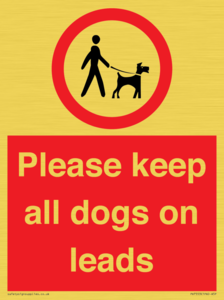 PV7553: Please keep all dogs on leads