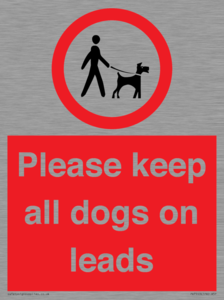 PV7553: Please keep all dogs on leads