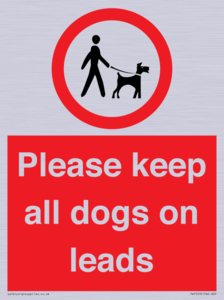 PV7553: Please keep all dogs on leads