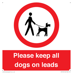 PV7553: Please keep all dogs on leads
