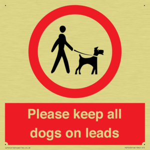 PV7553: Please keep all dogs on leads