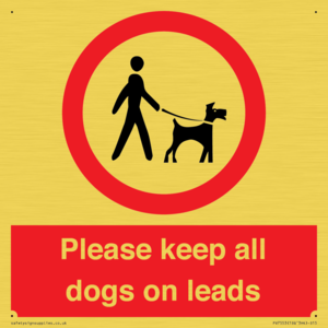 PV7553: Please keep all dogs on leads