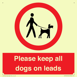 PV7553: Please keep all dogs on leads