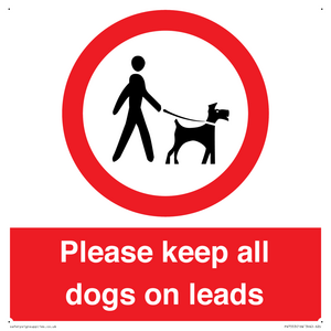 PV7553: Please keep all dogs on leads