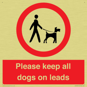 PV7553: Please keep all dogs on leads