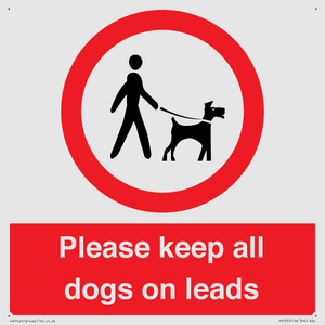 PV7553: Please keep all dogs on leads