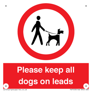 PV7553: Please keep all dogs on leads