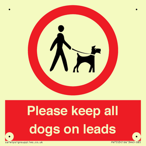 PV7553: Please keep all dogs on leads