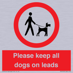 PV7553: Please keep all dogs on leads