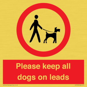 PV7553: Please keep all dogs on leads