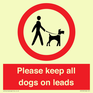 PV7553: Please keep all dogs on leads
