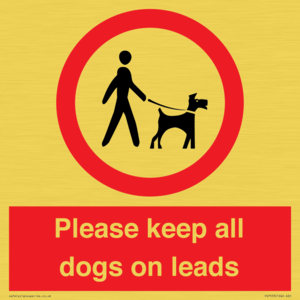 PV7553: Please keep all dogs on leads