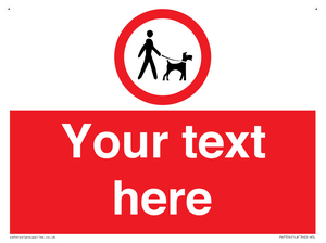 PV7554: Custom Road regulatory dogs on leads