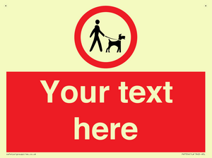 PV7554: Custom Road regulatory dogs on leads