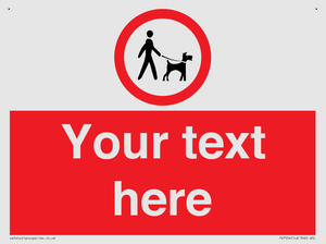 PV7554: Custom Road regulatory dogs on leads