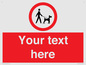 PV7554: Custom Road regulatory dogs on leads