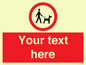 PV7554: Custom Road regulatory dogs on leads