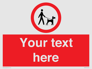 PV7554: Custom Road regulatory dogs on leads