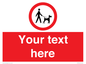 PV7554: Custom Road regulatory dogs on leads