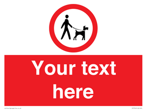 PV7554: Custom Road regulatory dogs on leads