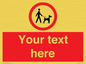 PV7554: Custom Road regulatory dogs on leads