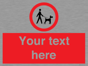 PV7554: Custom Road regulatory dogs on leads