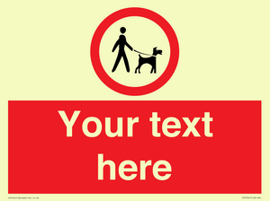 PV7554: Custom Road regulatory dogs on leads