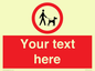 PV7554: Custom Road regulatory dogs on leads