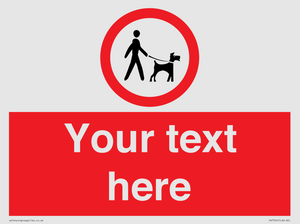 PV7554: Custom Road regulatory dogs on leads