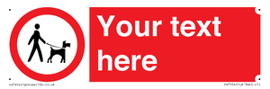 PV7554: Custom Road regulatory dogs on leads