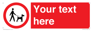 PV7554: Custom Road regulatory dogs on leads