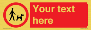 PV7554: Custom Road regulatory dogs on leads