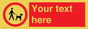 PV7554: Custom Road regulatory dogs on leads