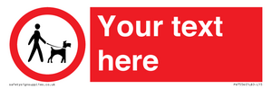 PV7554: Custom Road regulatory dogs on leads