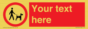 PV7554: Custom Road regulatory dogs on leads