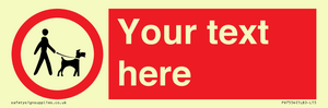 PV7554: Custom Road regulatory dogs on leads