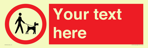 PV7554: Custom Road regulatory dogs on leads
