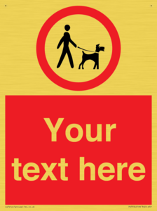 PV7554: Custom Road regulatory dogs on leads