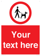PV7554: Custom Road regulatory dogs on leads