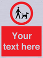 PV7554: Custom Road regulatory dogs on leads