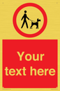 PV7554: Custom Road regulatory dogs on leads