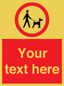 PV7554: Custom Road regulatory dogs on leads