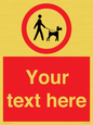 PV7554: Custom Road regulatory dogs on leads