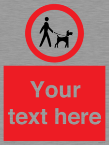 PV7554: Custom Road regulatory dogs on leads